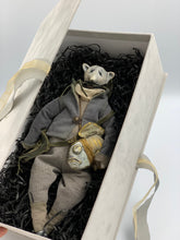 Load image into Gallery viewer, Bear with Gold fish. Collectible doll