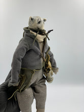 Load image into Gallery viewer, Bear with Gold fish. Collectible doll
