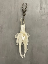 Load image into Gallery viewer, White rabbit with angel wings Reg-doll
